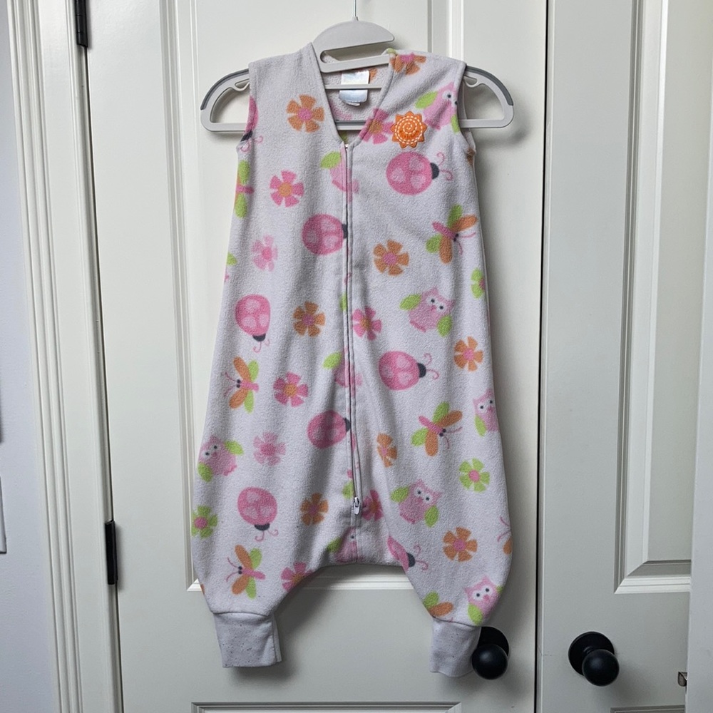 Halo Pink, Green and Orange Floral Owl Sleep Sack